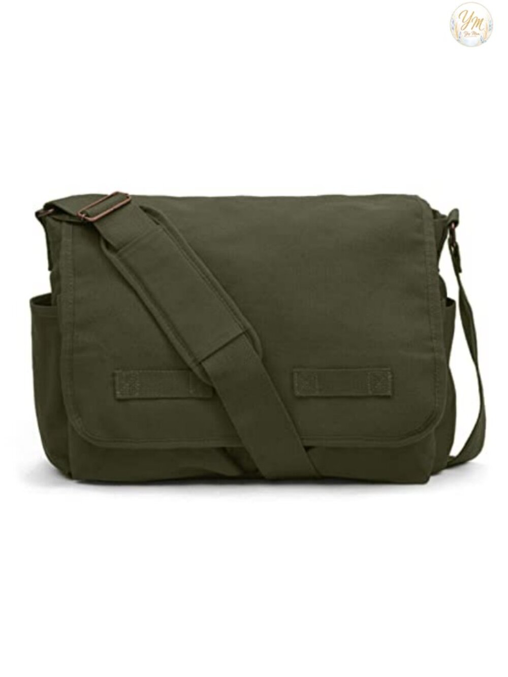 Vintage Canvas Messenger Bag Heavyweight Cotton Shoulder Travel Laptop